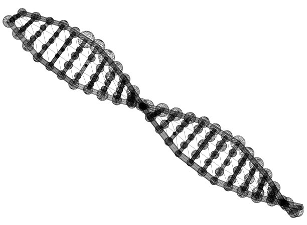 DNA建筑师蓝图-孤立图片下载