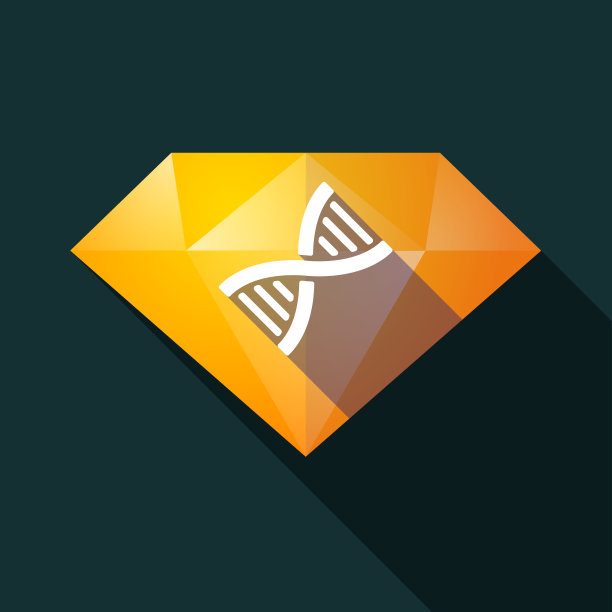 带有DNA标记的长影子钻石图片下载