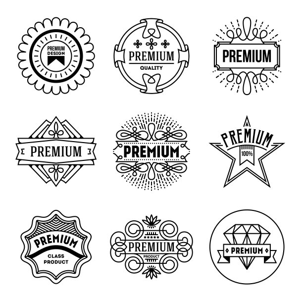 简单单线系列。优质品牌。图片下载