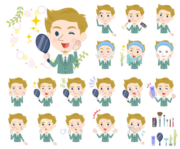 金发商人白美人图片下载