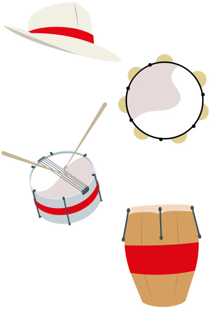 桑巴舞的团体和图标图片下载