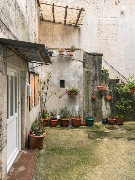 在Cres的中心有一座带花的房子图片下载