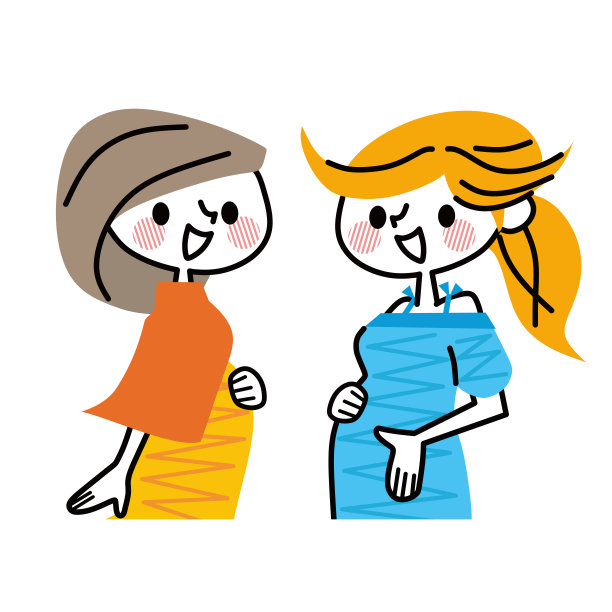 孕妇插图。素材图片