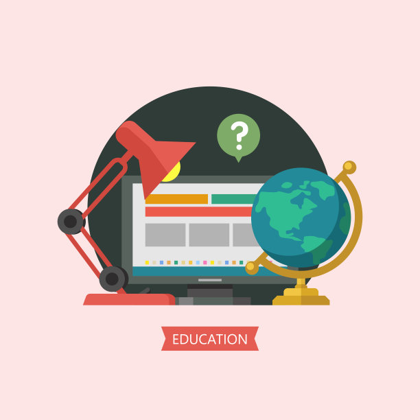 欢迎回到学校。矢量，在平面风格。学习用品。图片下载