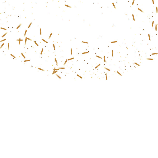 黄金纸屑背景。图片下载