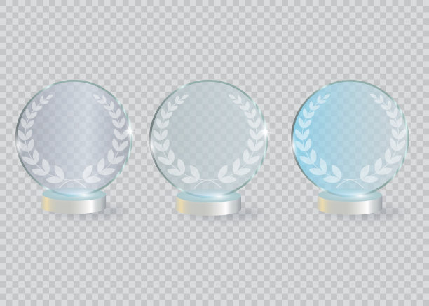 玻璃冠军奖。背景矢量图图片下载