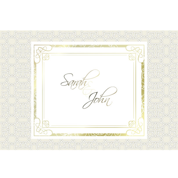 向量的婚礼的邀请。的矩形框。用于设计的华丽元素。豪华的装饰。文本。金色框架上的米色装饰背景。图片下载