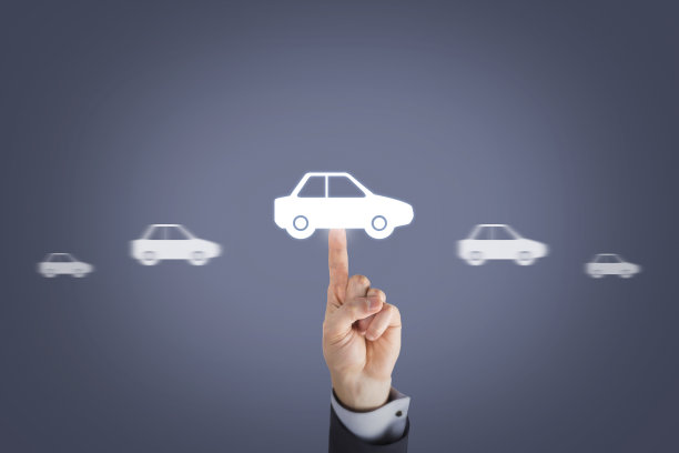 屏幕上的手动触摸汽车按钮图片下载