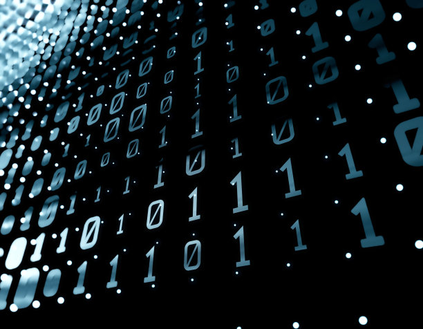 网络数据传输、二进制网络、未来大数据素材图片