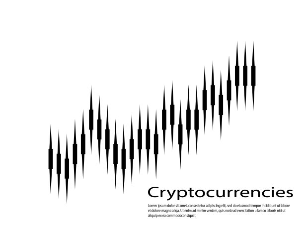 cryptocurrency图。图形和密码分析。矢量图图片下载