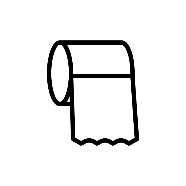 卫生纸图标矢量插画图片下载