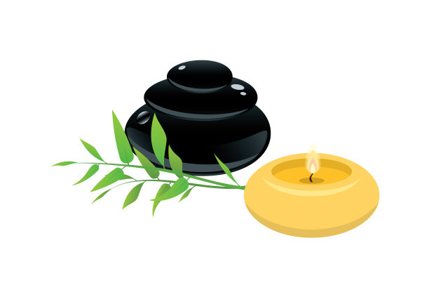 温泉浴场矢量图图片下载