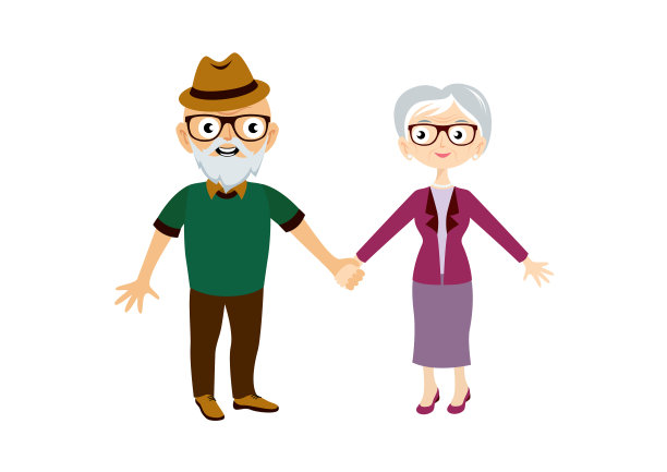 老年人矢量图图片下载