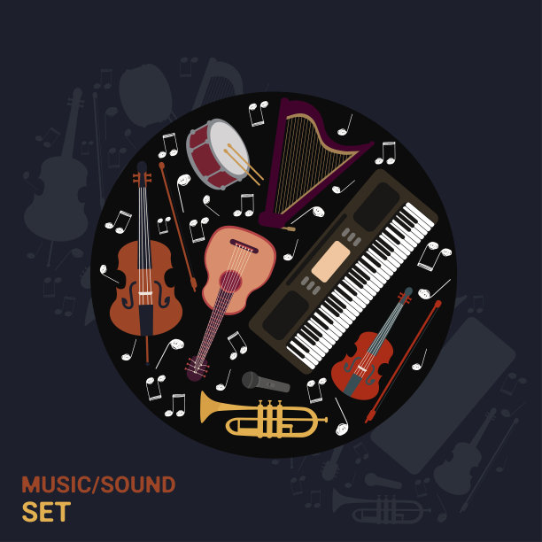 关于声音的矢量插图。图片下载