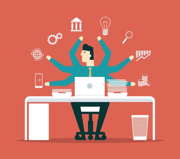 商人多臂一心多用图片下载