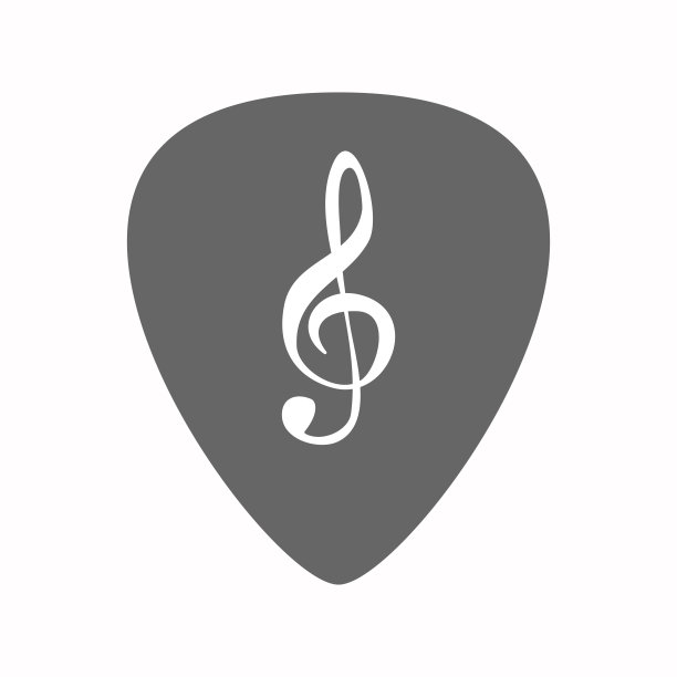 g谱号的孤立吉他拨子图片下载