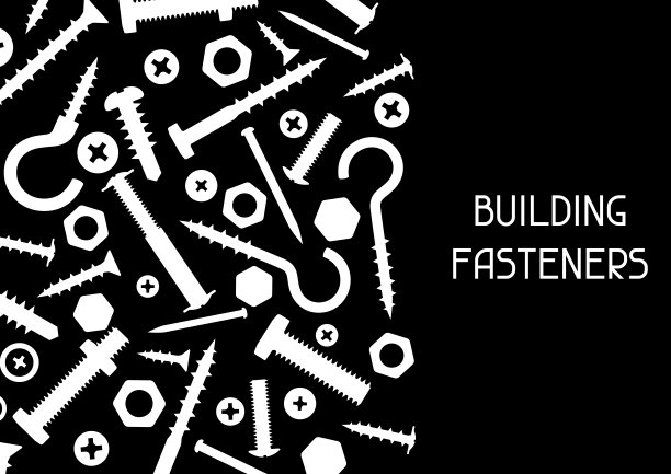 背景用螺栓、螺母、钉子图片下载