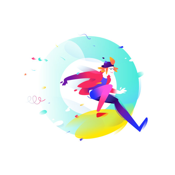 一个卡通年轻人的插图。男孩用完了字母o。图像被孤立在白色的背景上。平面时尚插图横幅，印刷和网站。公司的吉祥物。图片下载