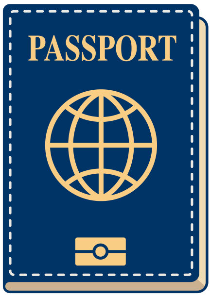 矢量国际护照封面模板图片下载
