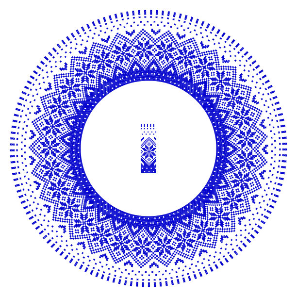 绣品不错，喜欢乌克兰族手工挑花图案。民族风格的圆形装饰图片下载