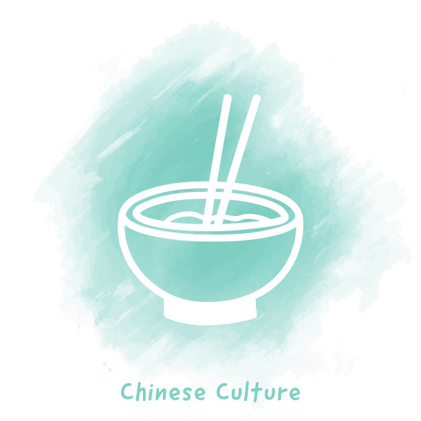 中国文化涂鸦水彩背景图片下载