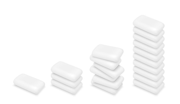 矢量白口香糖图片下载