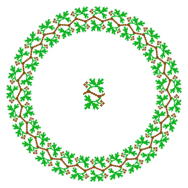 绣品不错，喜欢乌克兰族手工挑花图案。民族风格的圆形装饰图片下载