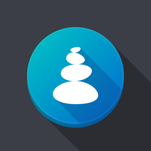 长影按钮用禅宗石堆叠图片下载