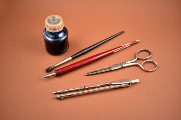 旧的艺术工具储存图像图片下载