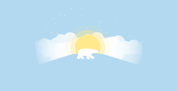 冬雪乡村山水城市乡村阳光明媚。拷贝空间新年快乐和圣诞快乐，扁平风格。贺卡。图片下载