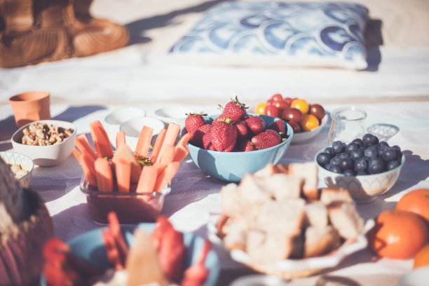 素食的野餐图片下载