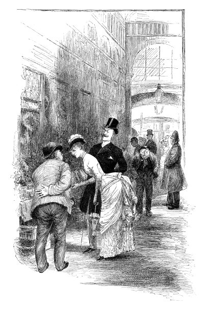 在农贸市场买花的女人图片下载