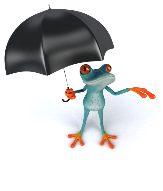 有趣的青蛙- 3D插图图片下载