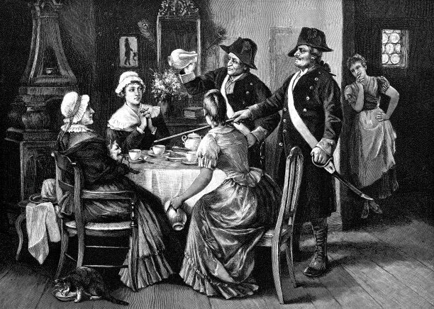 家庭喝咖啡图片下载