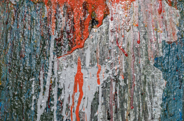 有许多颜色/底色的旧铁。图片下载