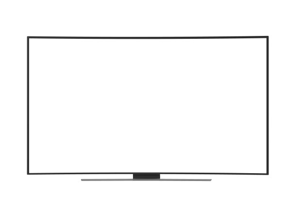 电视屏幕上孤立图片下载