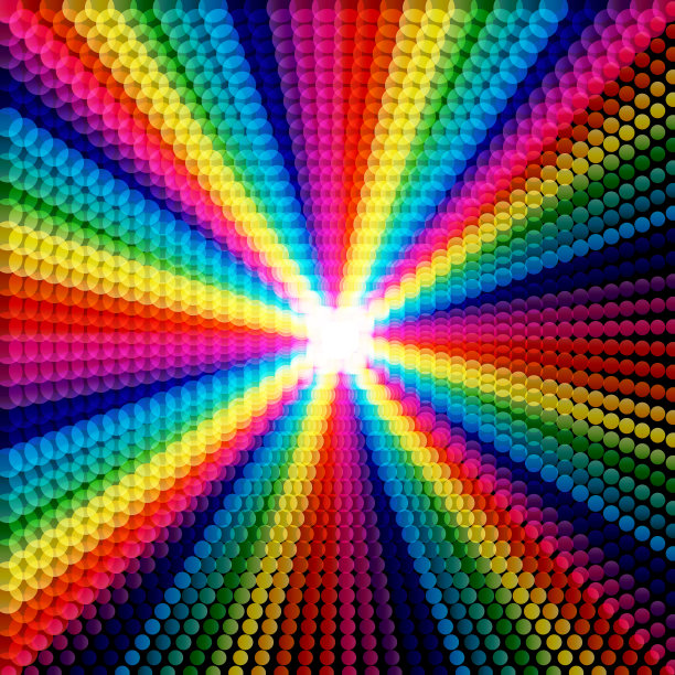 多彩的虚线背景与充满活力的小腿颜色。图片下载