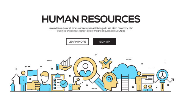 人力资源平线网页横幅设计图片下载