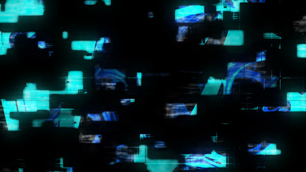 抽象网格与奇妙的结构，计算机生成的抽象背景，3D渲染图片下载