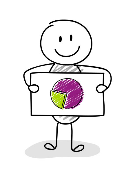 有趣的stickman与图形图标。向量。图片下载