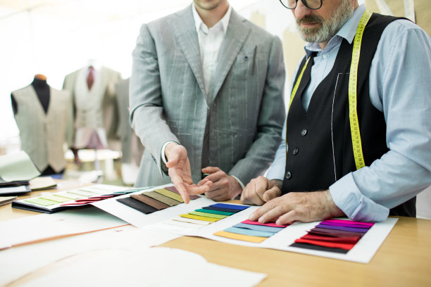 裁缝处理面料样品图片下载