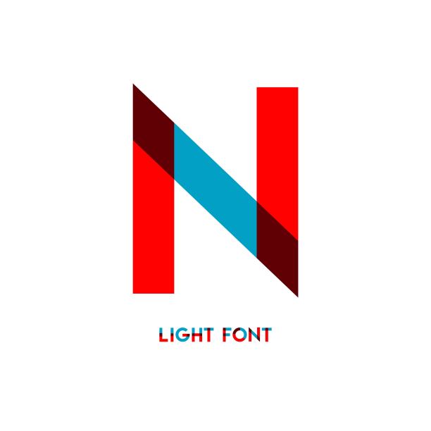 N轻字体矢量模板设计插图图片下载