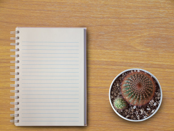 打开笔记本的俯视图图像。图片下载