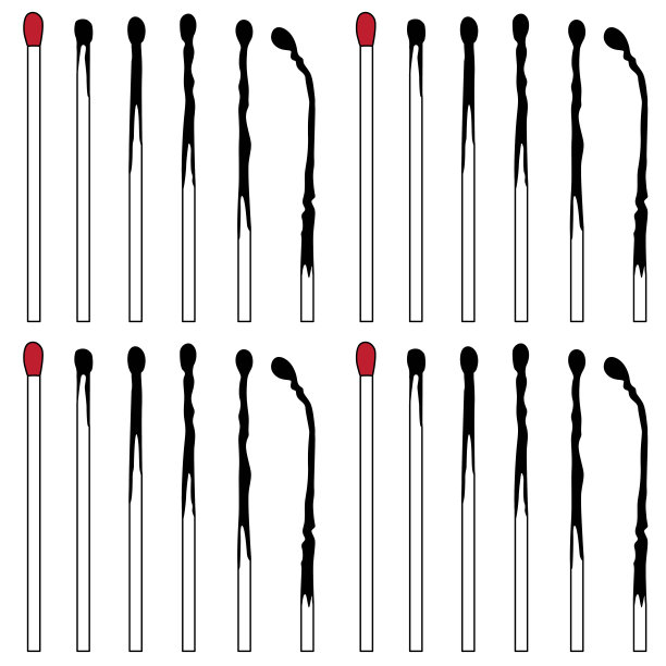 火柴棍无缝规则模式图片下载