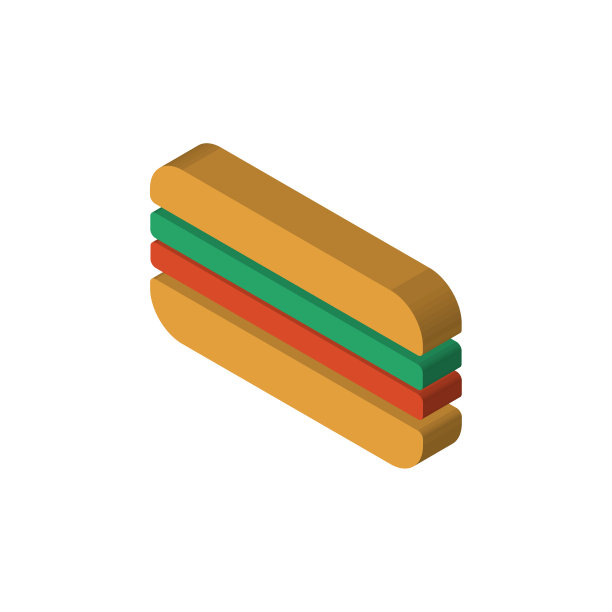 玉米煎饼等距右俯视图3D图标图片下载