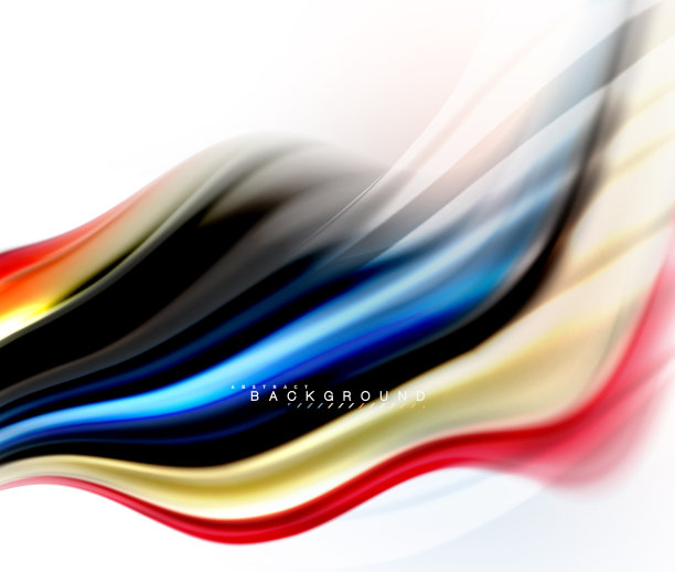 流体液体混合颜色概念浅灰色背景，波浪和漩涡曲线流线，时髦的抽象布局模板的业务展示，应用程序墙纸横幅，海报或墙纸图片下载