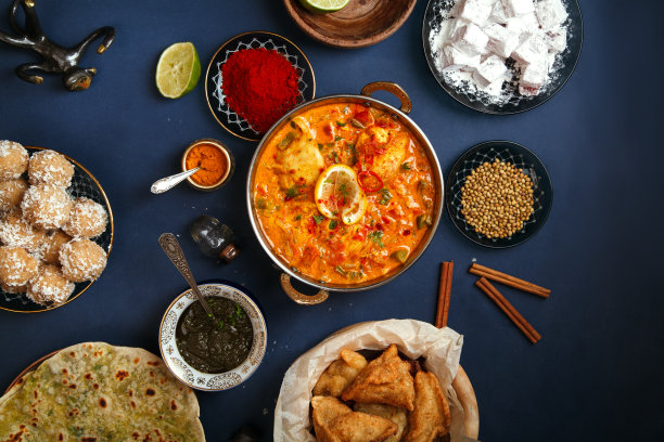 排灯节的印度菜图片下载