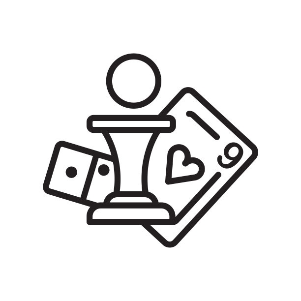 棋盘游戏图标矢量符号，白色背景图片下载