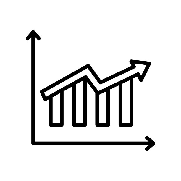 白色背景统计图标矢量图图片下载