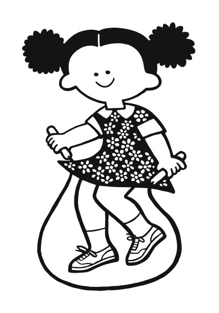 女孩跳绳图片下载